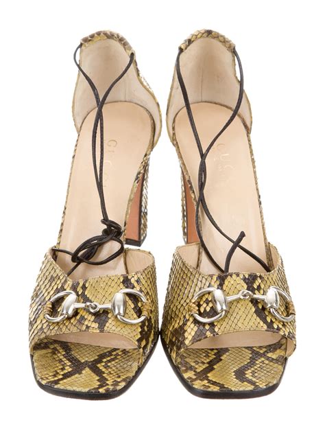 gucci sandals with gg snake|gucci snakeskin shoes.